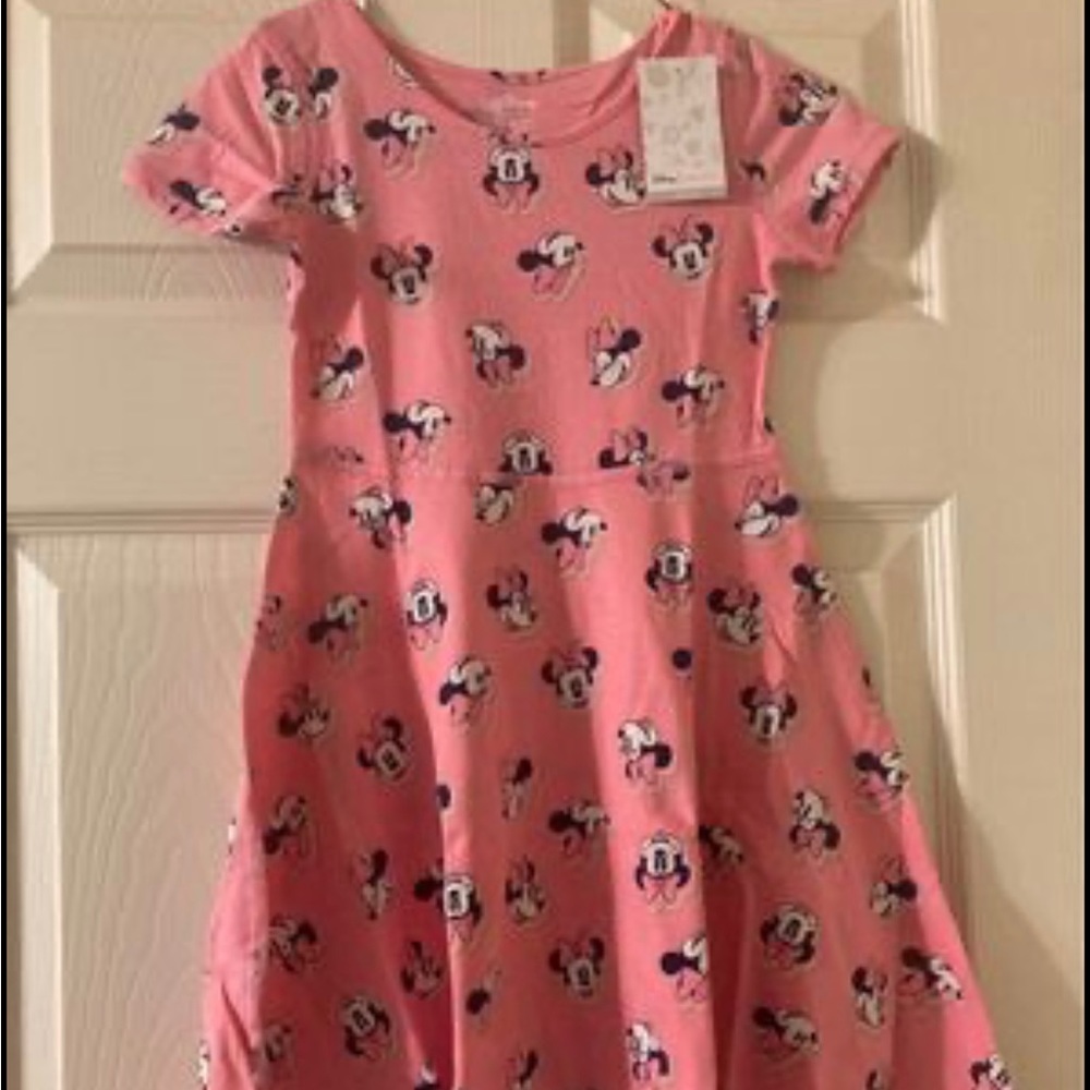 Disney Minnie Mouse Pink Dress. Kids size 6. New with tags